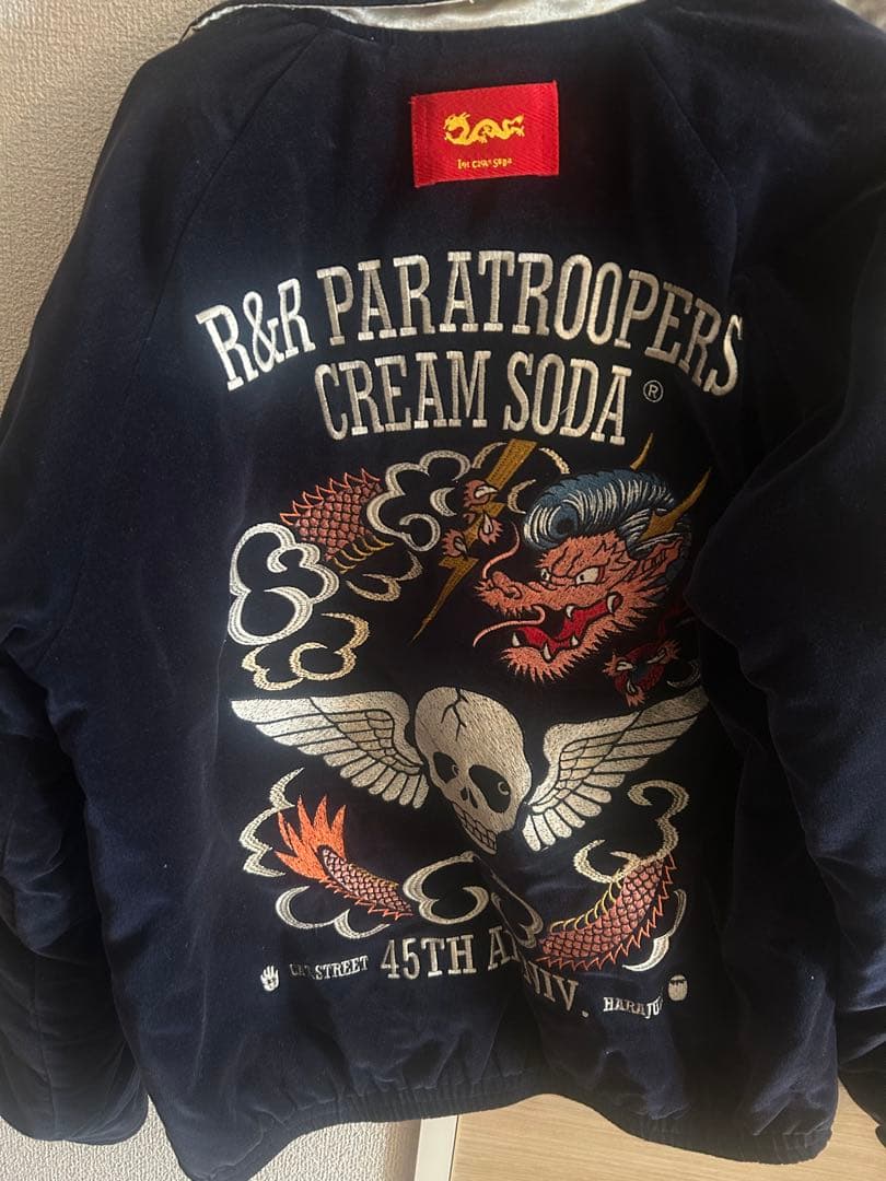 CREAM SODA 45周年記念リバーシブル別珍スタジャン