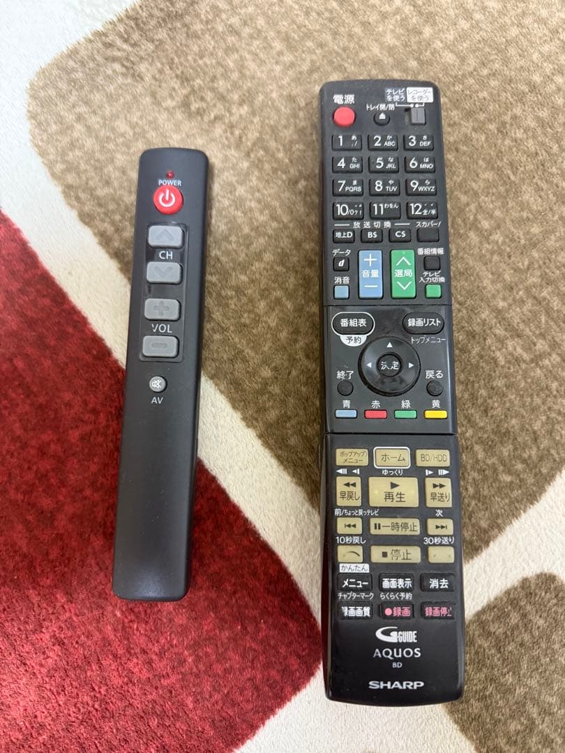 SHARP BD-SP1000 ブルーレイレコーダー　サービスモードリモコン付き