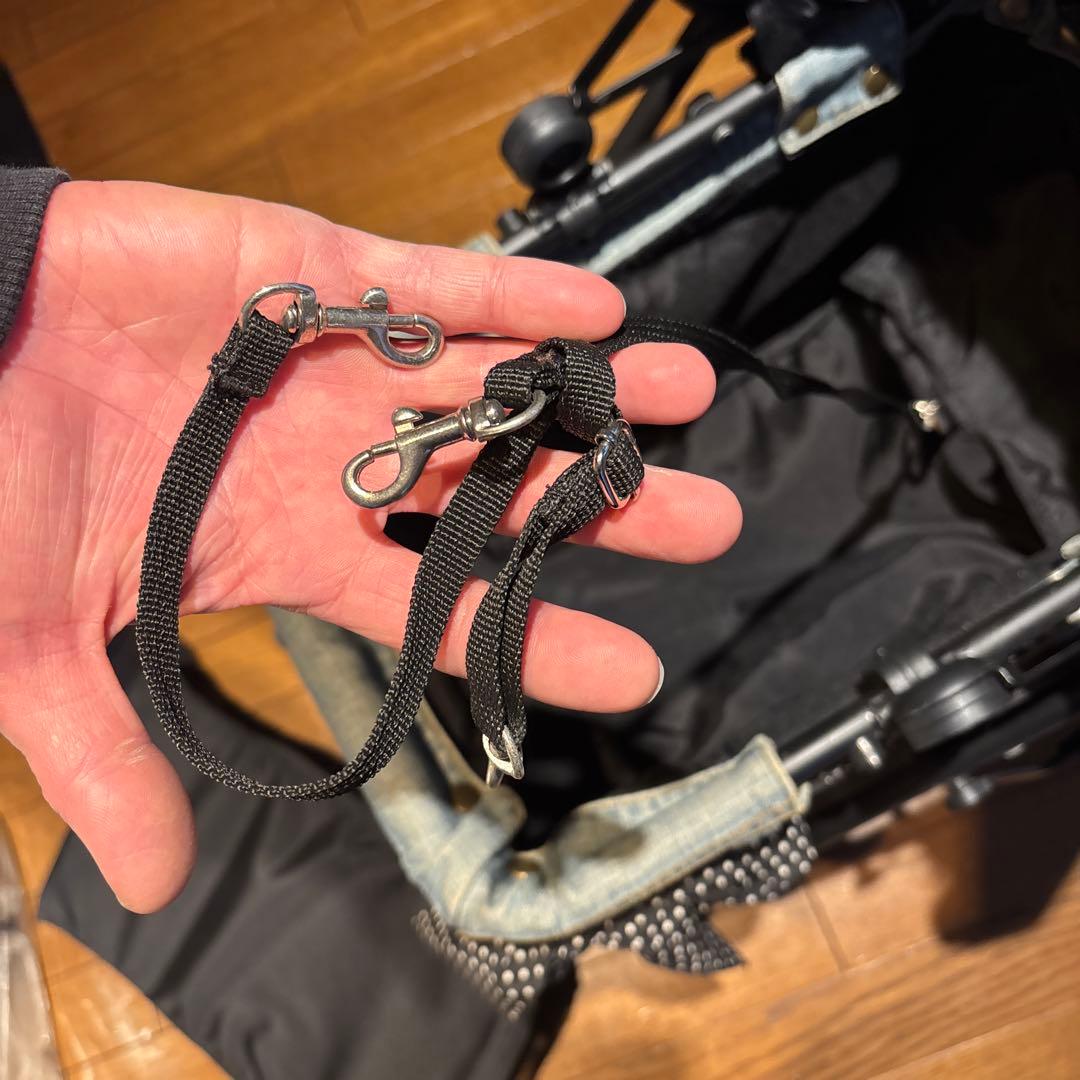 アジリティ　犬用ペットカート 黒 デニム風