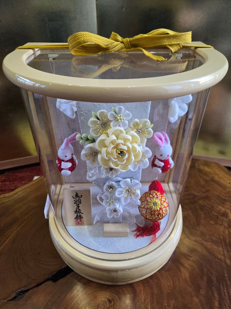 【展示品限り】正月飾り　羽子板　ケース飾り　※閉店セール　H1