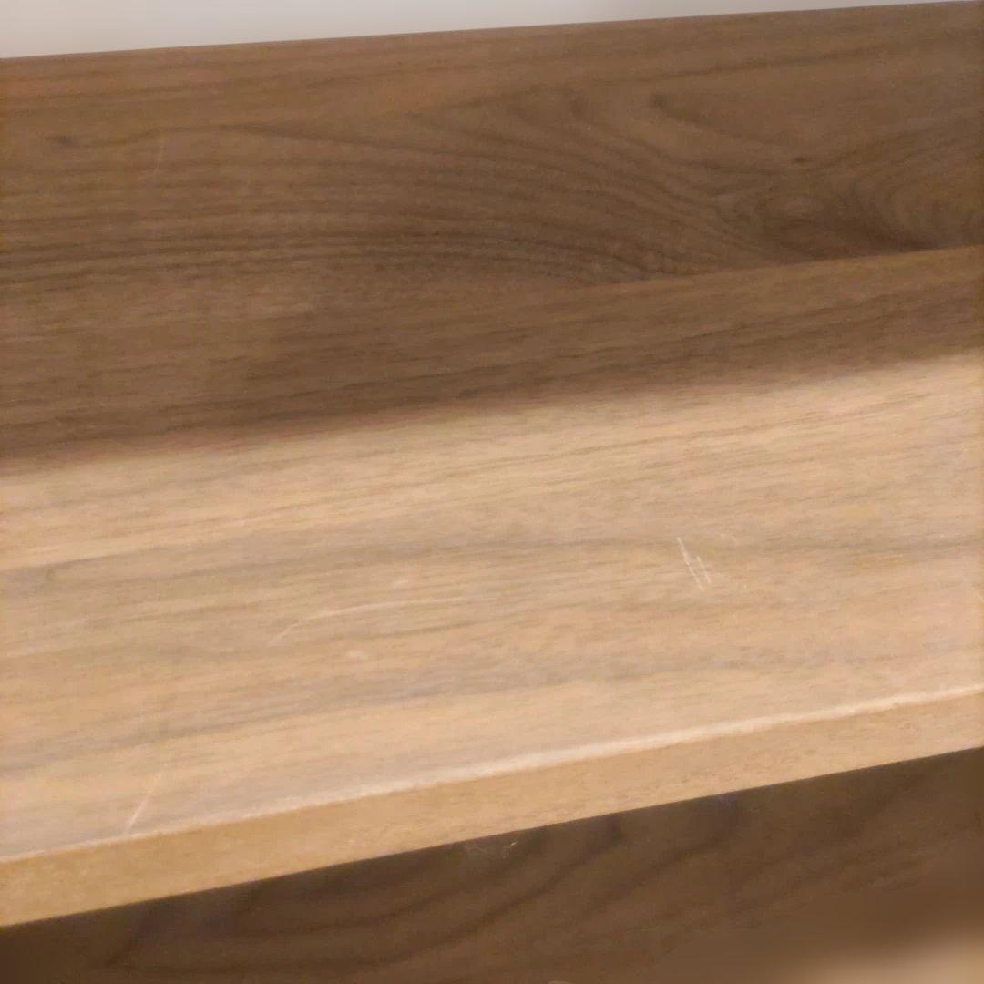 無印スタッキングシェルフ ２段 ウォルナット