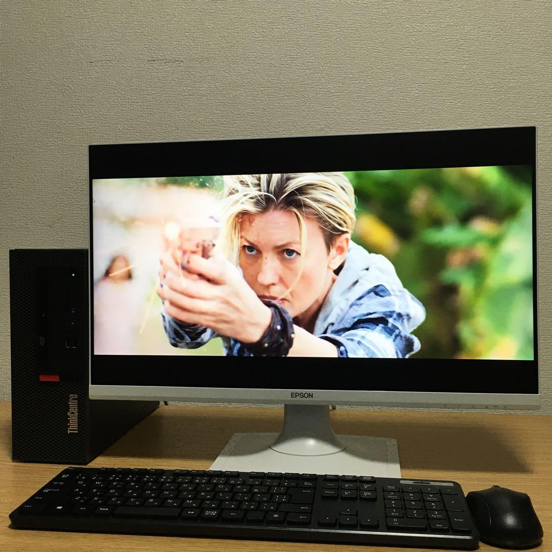 Lenovo Wim11 快速i3 8Gメモリ 快適SSD 23.8'モニター