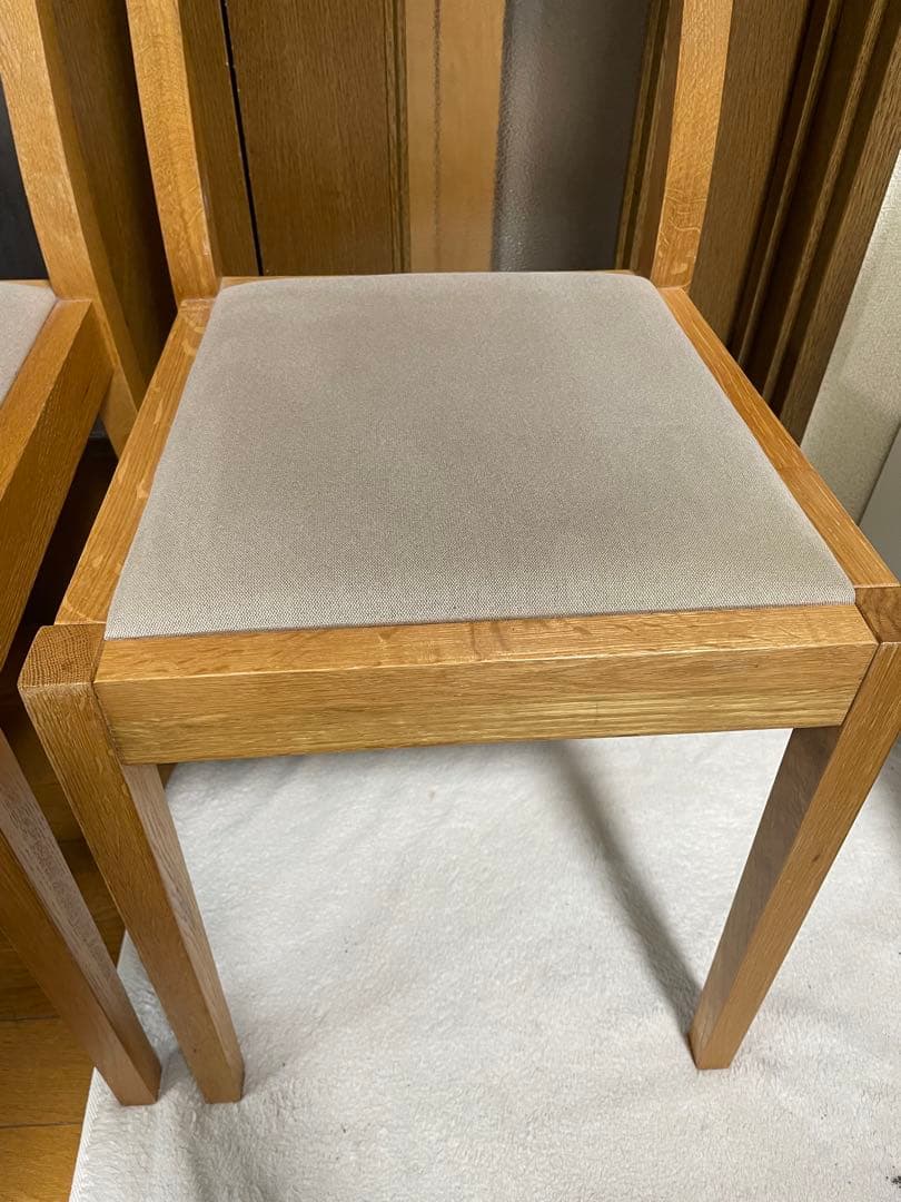 無印良品　オーク材　ダイニングチェア　2脚セット