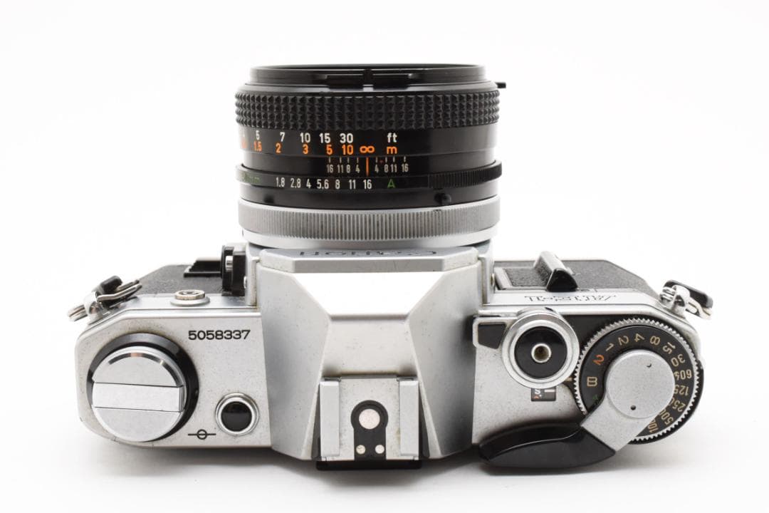 フィルムカメラ Canon AE-1 Silver + FD 50mm f1.8 s.c