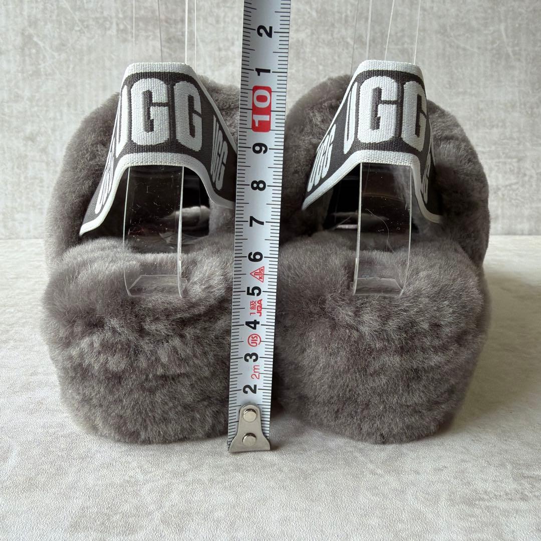 ⭐️未使用⭐️UGG アグ フラッフイヤー スライド サンダル 23cm グレー