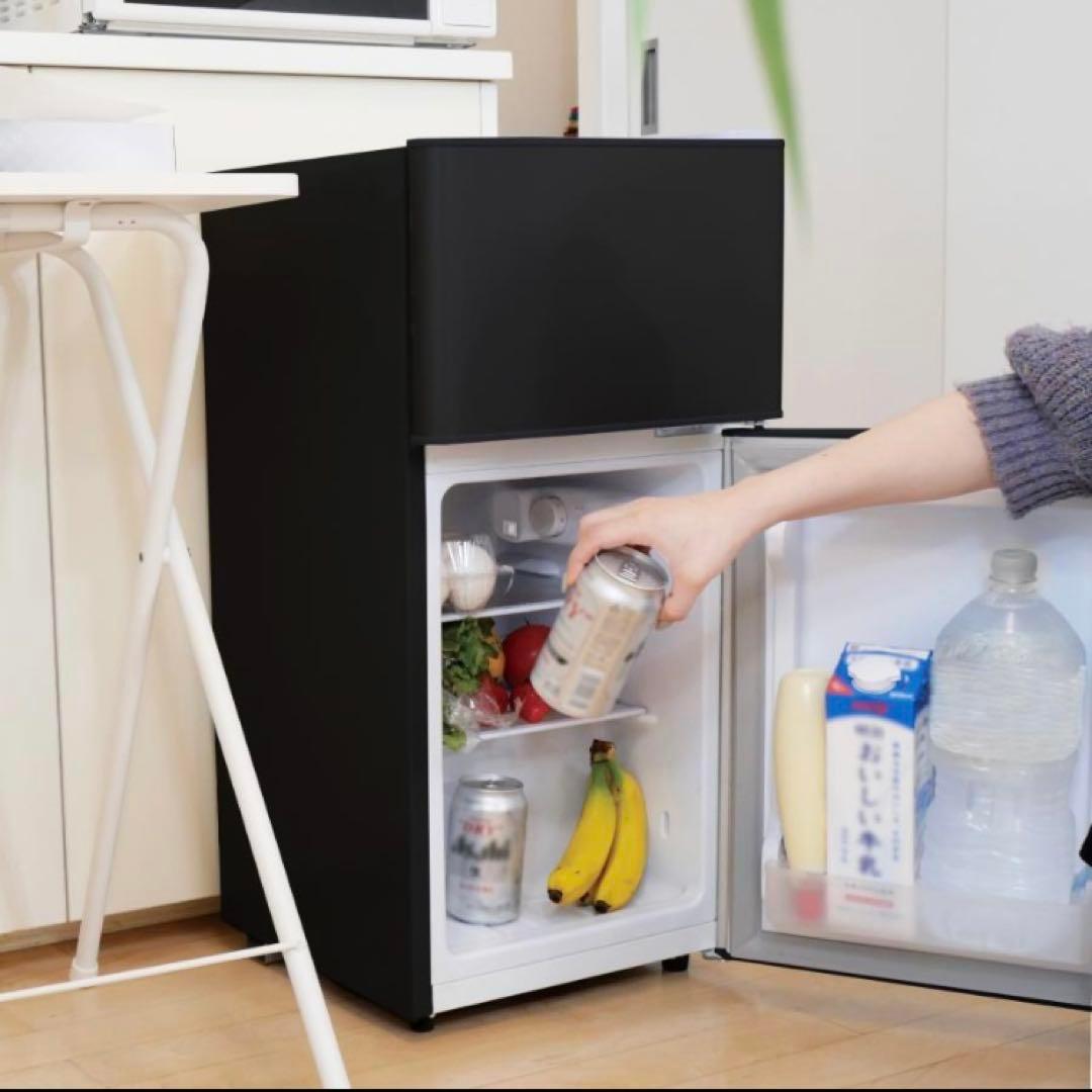 小型冷蔵庫 60L 2ドア 白 ホワイト コンパクト 省エネ／