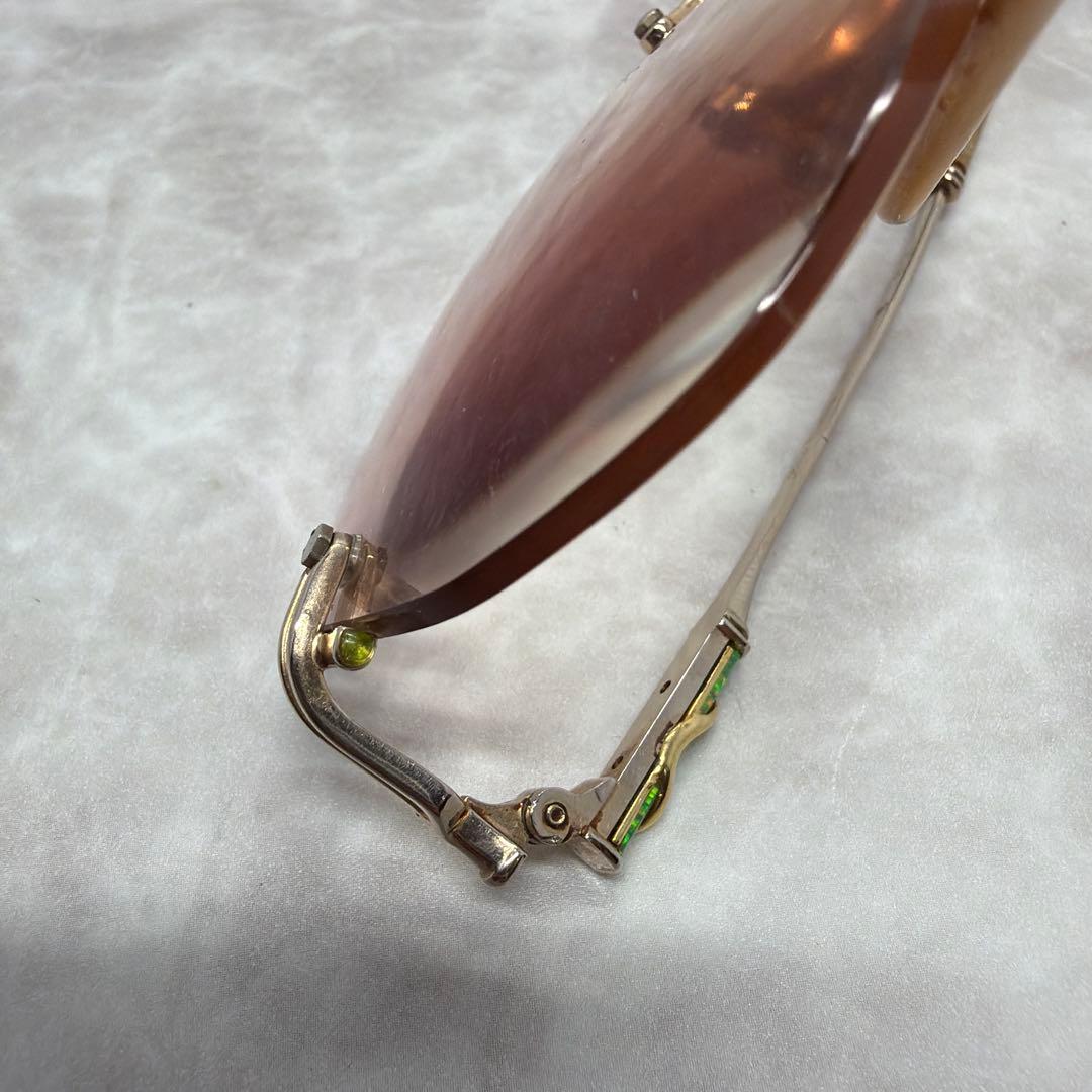 か*ギ様 LOUIS Century ルイスセンチュリー 18K 金 リムレスメ