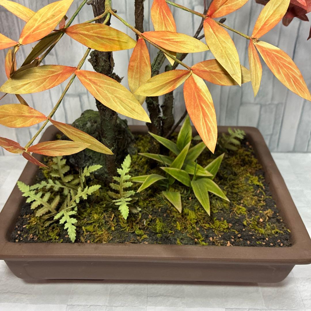 ナンテン 造花 インテリア 盆栽