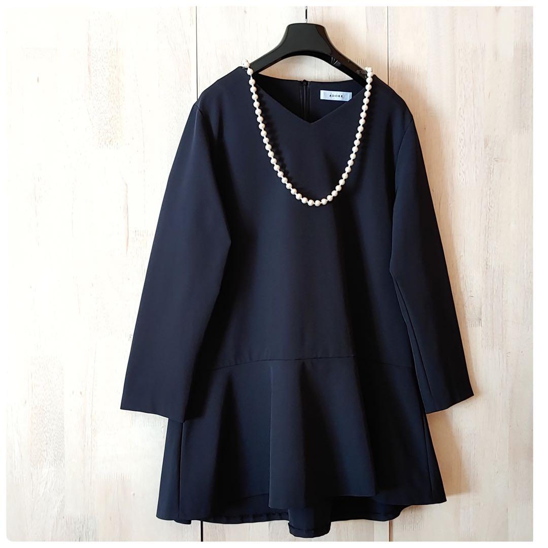 ◆幻◆ 希少新品　定価3.2万円 ADORE フレアオーバーブラウス　VERY