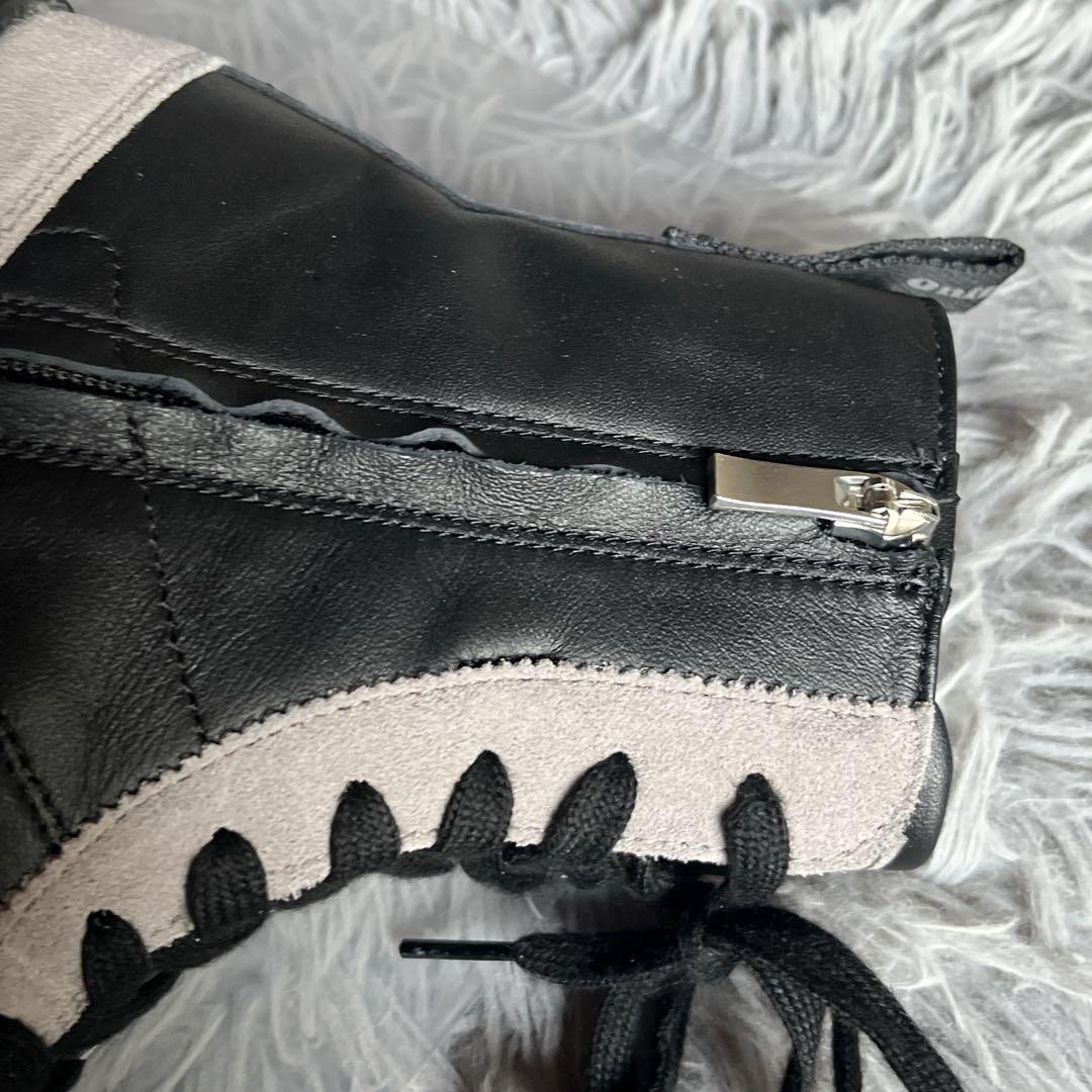 オニツカタイガー デレシティ ブーツ 22.5 黒 シューズ 厚底 靴 防寒