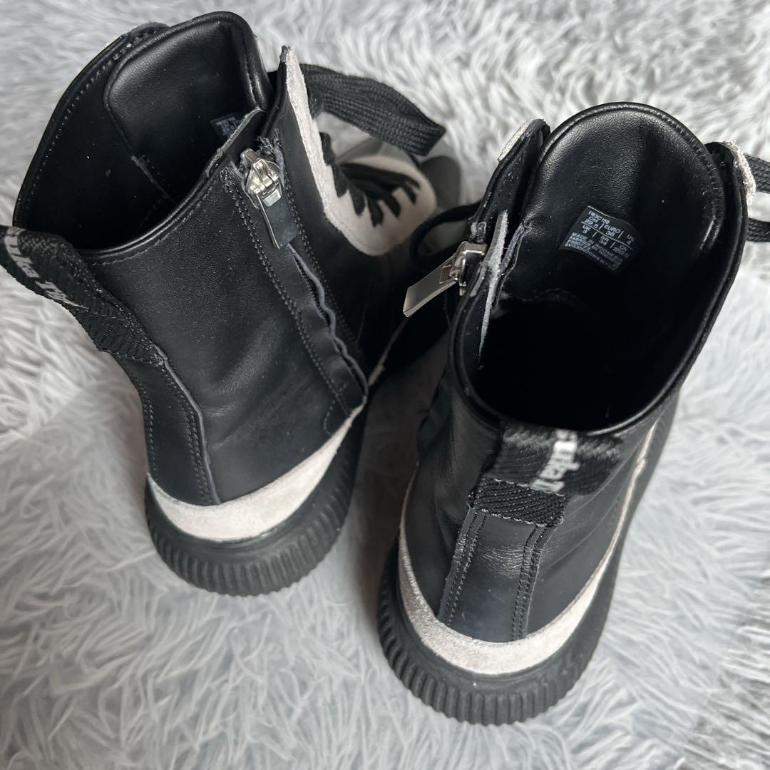 オニツカタイガー デレシティ ブーツ 22.5 黒 シューズ 厚底 靴 防寒