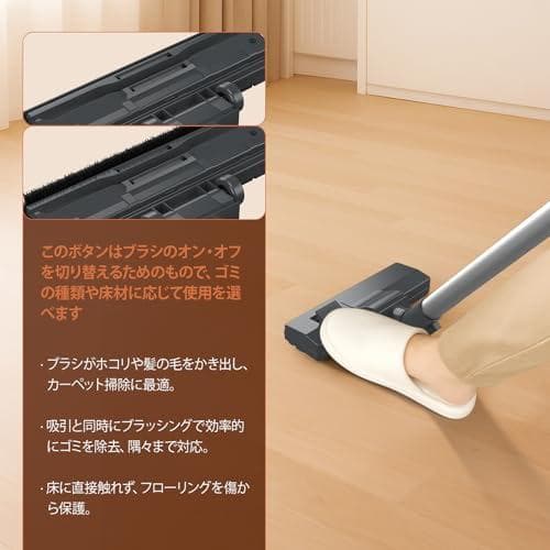 掃除機 コード式 38KPa COBLOB サイクロン 軽量 スティック掃除機A