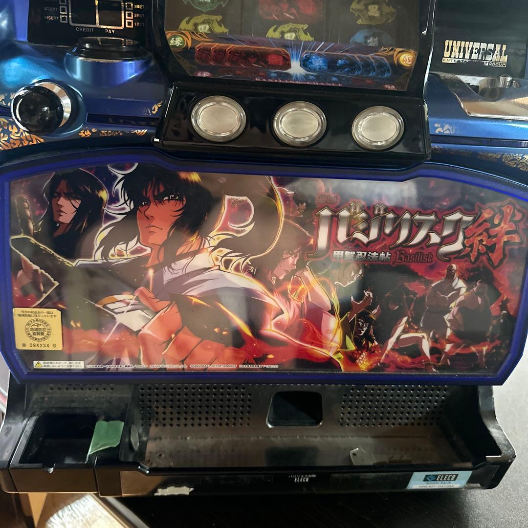 ユニバーサル バジリスク絆パチスロ機 青ジャンク品