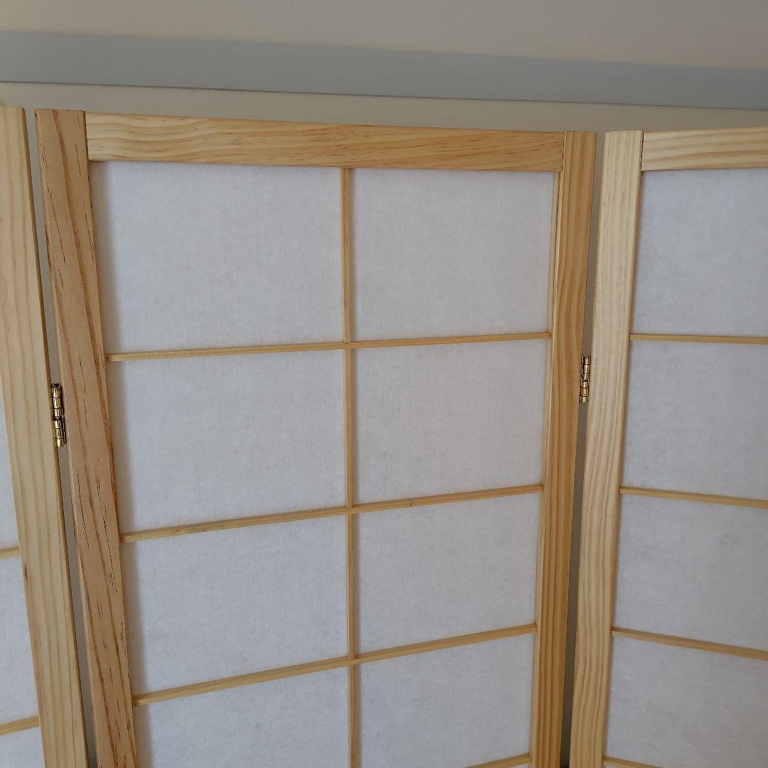 E*.様 木製和風パーテーション 4連　障子　高さ150cm　ジャパンディ　和モ