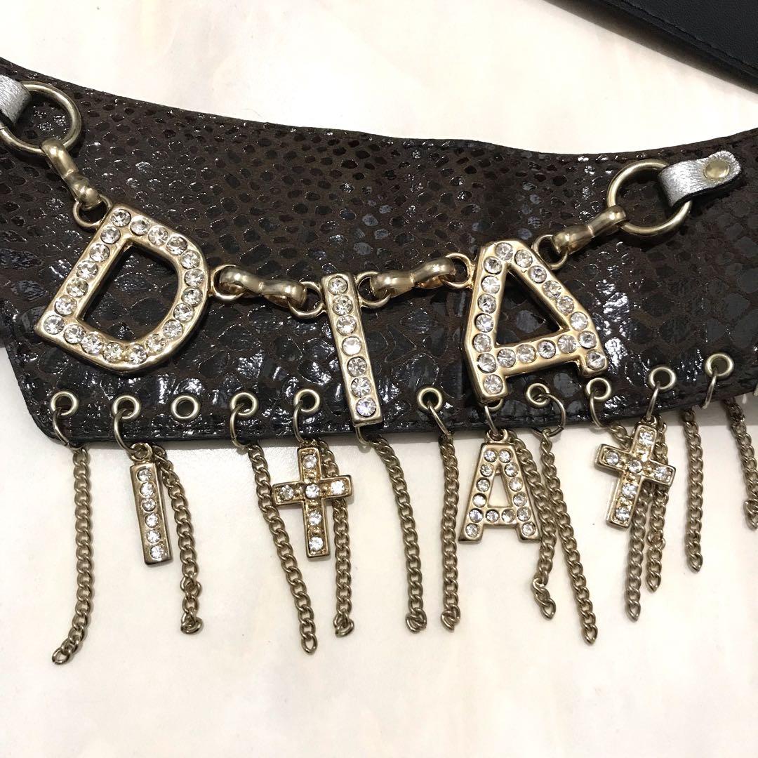 【送料込】d.i.a ロゴ ベルト 豹 アニマル Y2K 00s 平成ギャル