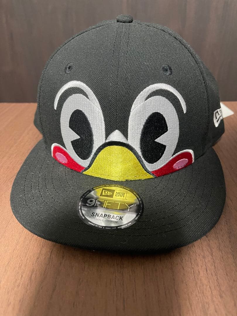 【新品未使用】希少　ニューエラー×つば九郎　コラボ　ベースボールキャップ　黒