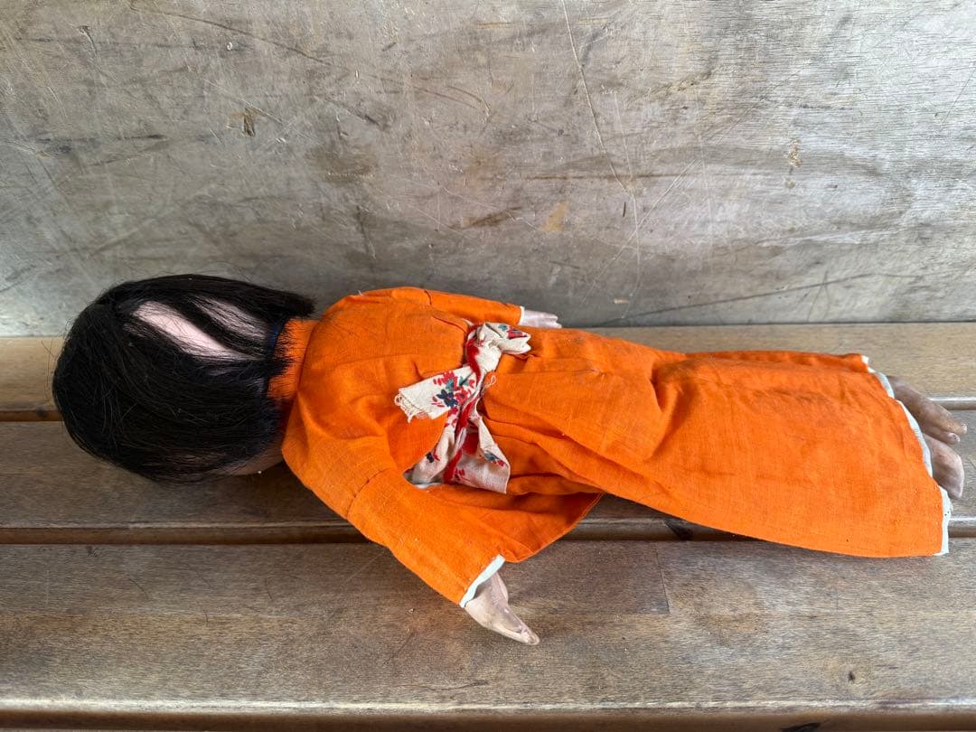 【O-2052】日本人形 市松人形 昭和レトロ 呪物