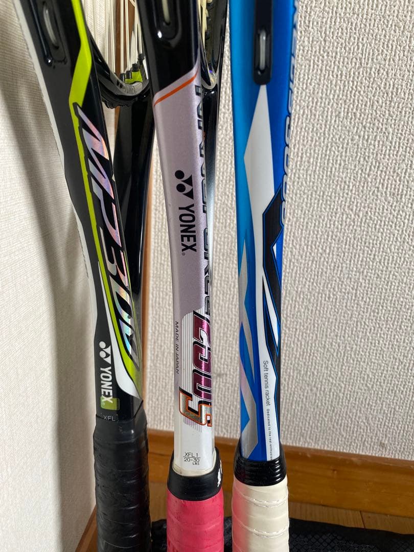 軟式テニス　ラケット　グリップテープ　エッジガード　ケース付き(1つ)まとめ売り