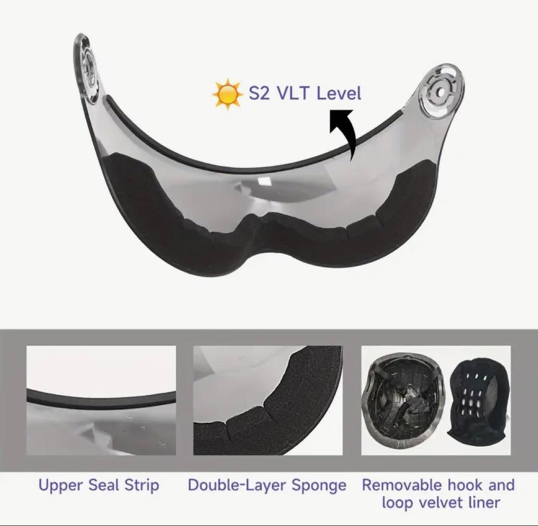 MOON スキー　スノーボード　ヘルメット ブラック XL ゴーグル付き