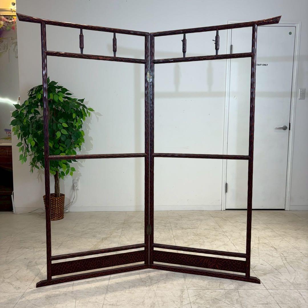 鎌倉彫 衣桁 衣紋掛け 着物掛け・洋服掛け レトロ家具 和風インテリア