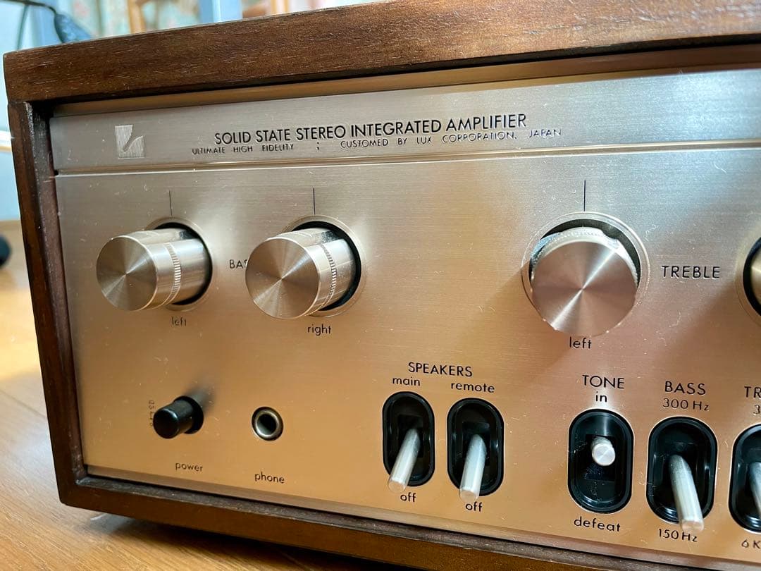 値下 極上品ヴィンテージ LUXMAN L-504 ラックスマンプリメインアンプ