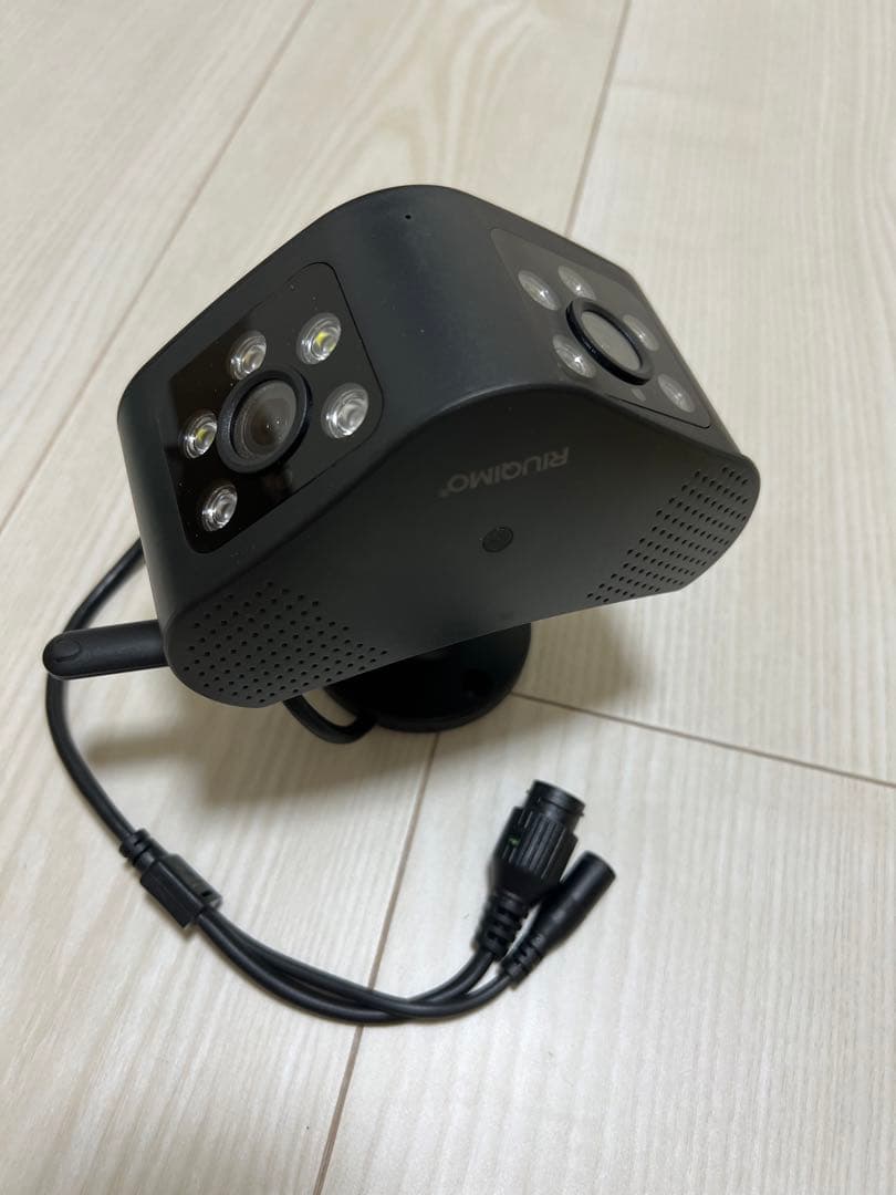 防犯カメラ 屋外 ワイヤレス 4K/660万 wifiカメラ 2眼レンズ