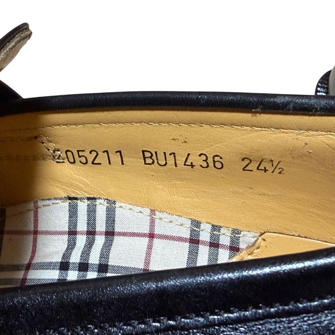 BURBERRY LONDON バーバリー ローファー ノバチェック レザー