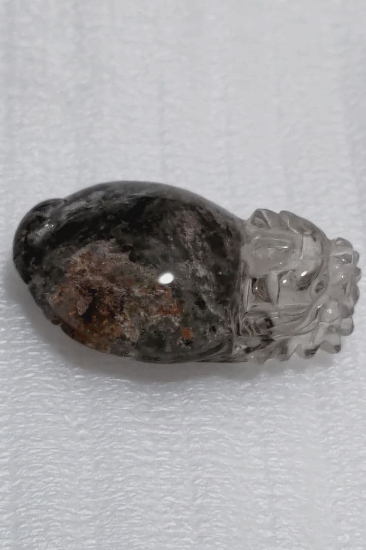 高級品ガーデンクォーツ置物　ロングイ　龍亀　風水　激安❗