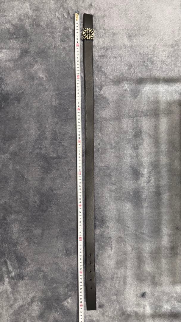 LOEWE ブラックレザー ベルト