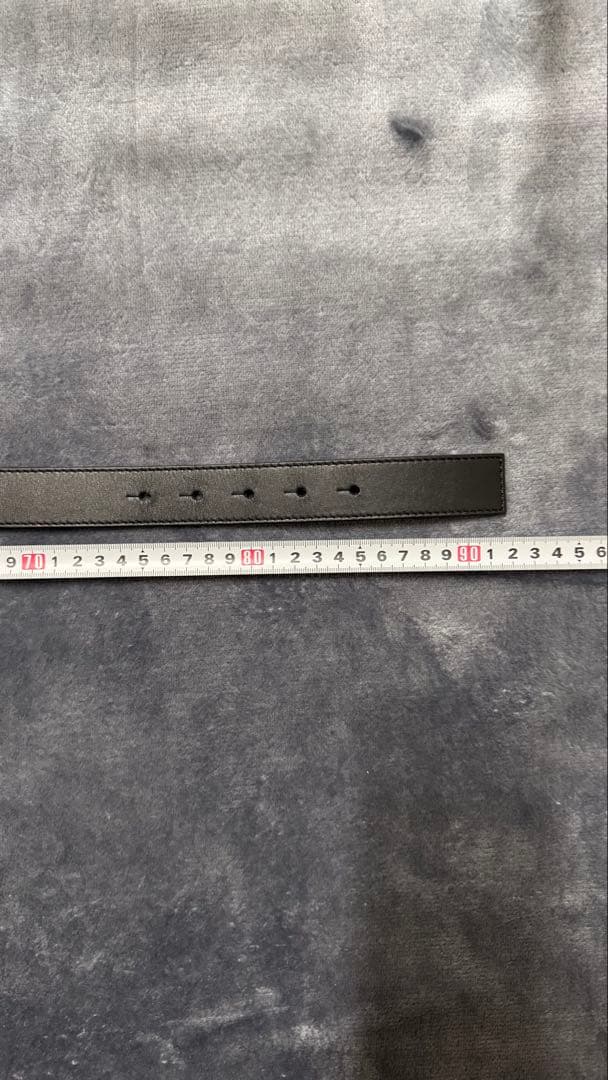 LOEWE ブラックレザー ベルト