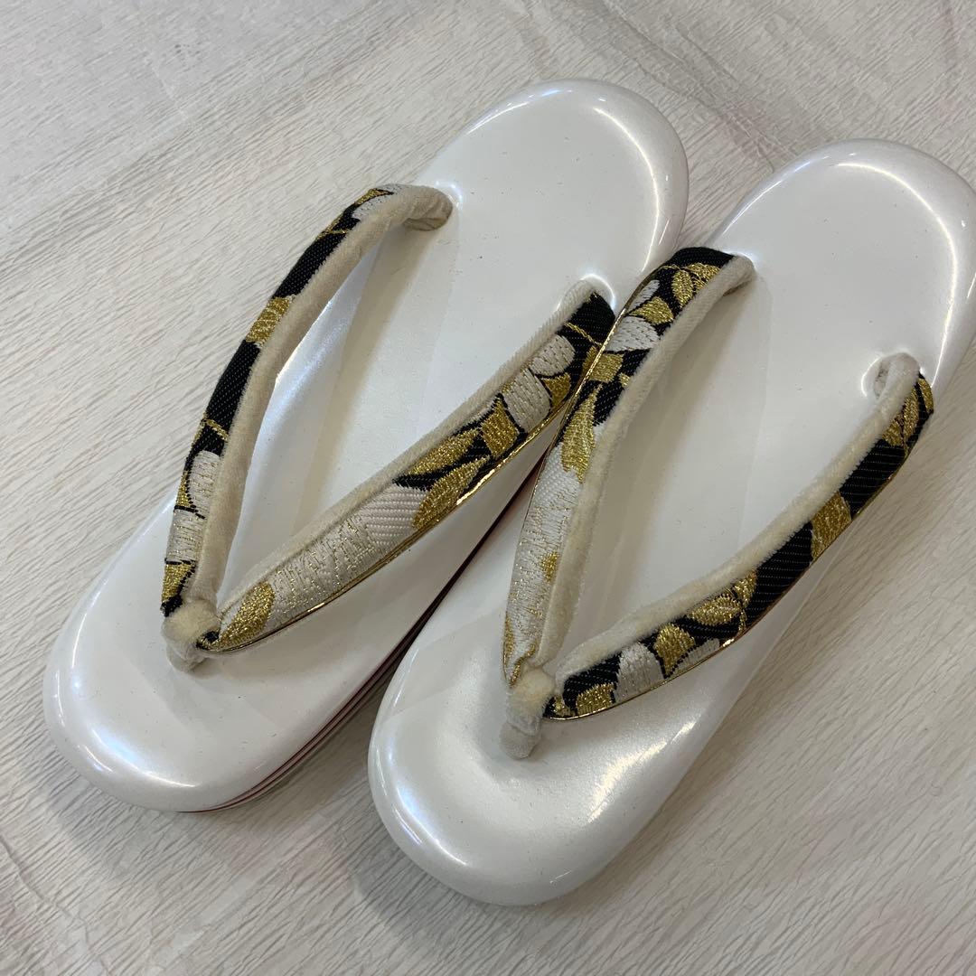 成人式　花柄和装用バッグと草履セット　117