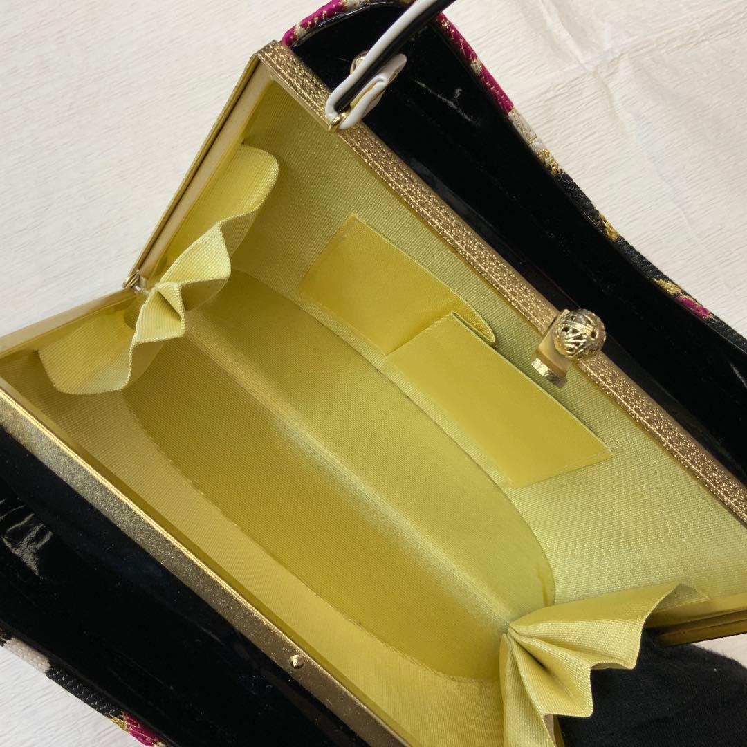 成人式　花柄和装用バッグと草履セット　117