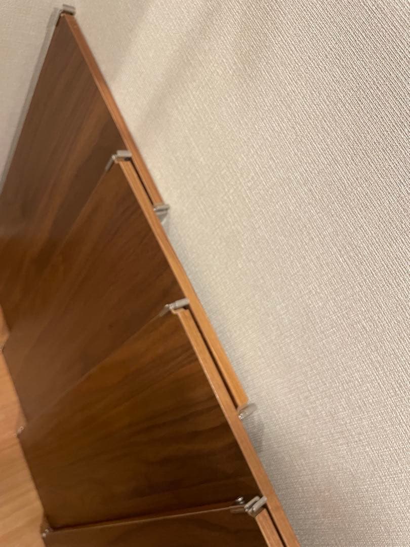 MUJI ユニットシェルフ　追加棚　ウォールナット材 4枚セット