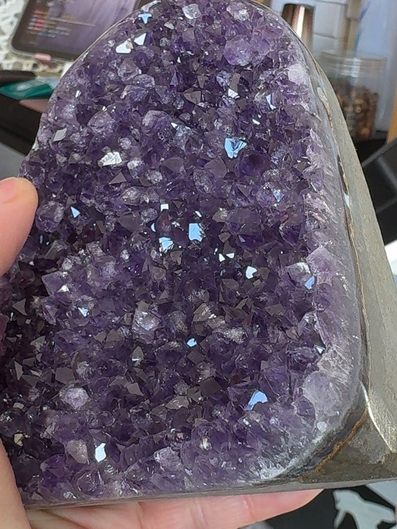 天然石 アメジスト 紫水晶 金銭運 原石 浄化 鉱石 置物 一点物 九紫火星運