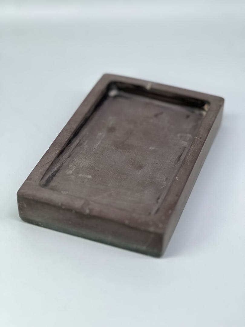 古美術　清朝古硯　硯　書　紫檀蓋付