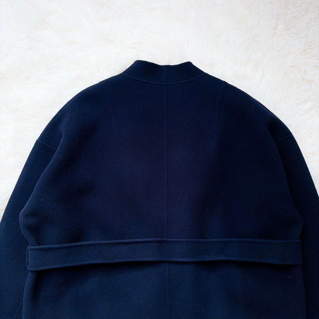 SOEJU ソージュ　SOÉJU ウールリバーミディコート　ネイビー