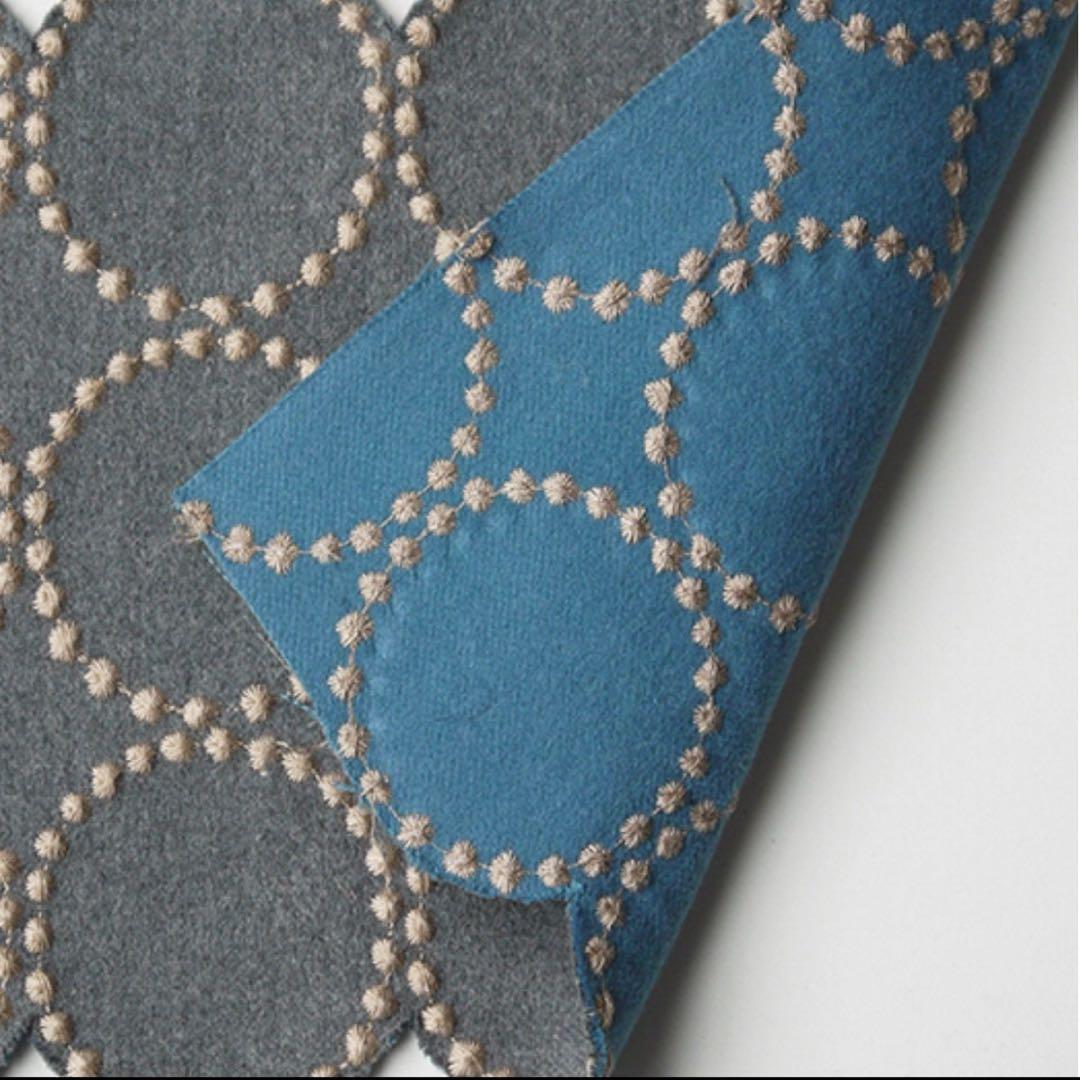 ミナペルホネン スツール タンバリン 細脚 【グレー/ブルー】 オットマン 椅子