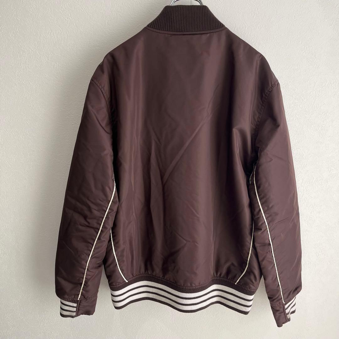 【希少】STUSSY　スタジャン　OLD GOLD Sロゴ　オールドステューシー