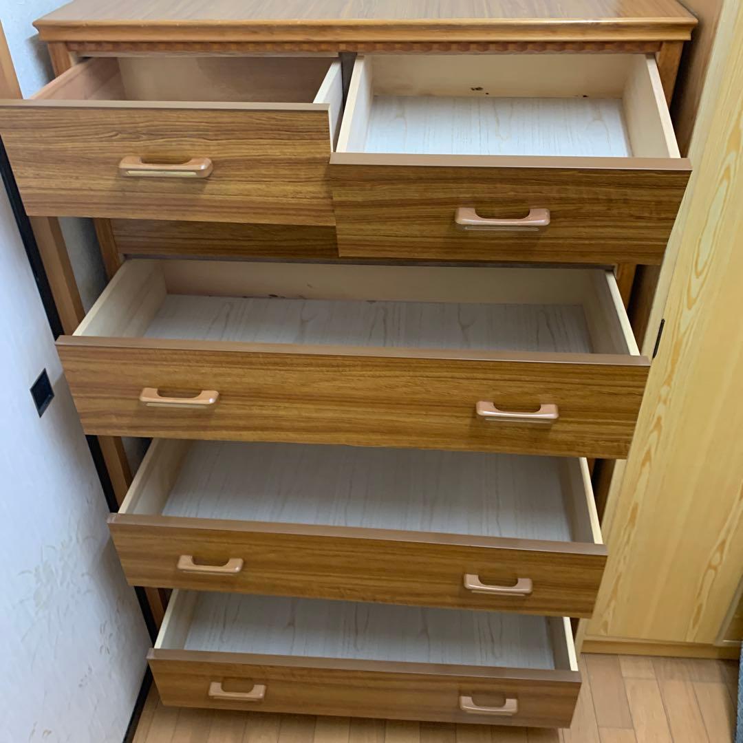 七段 木製タンス