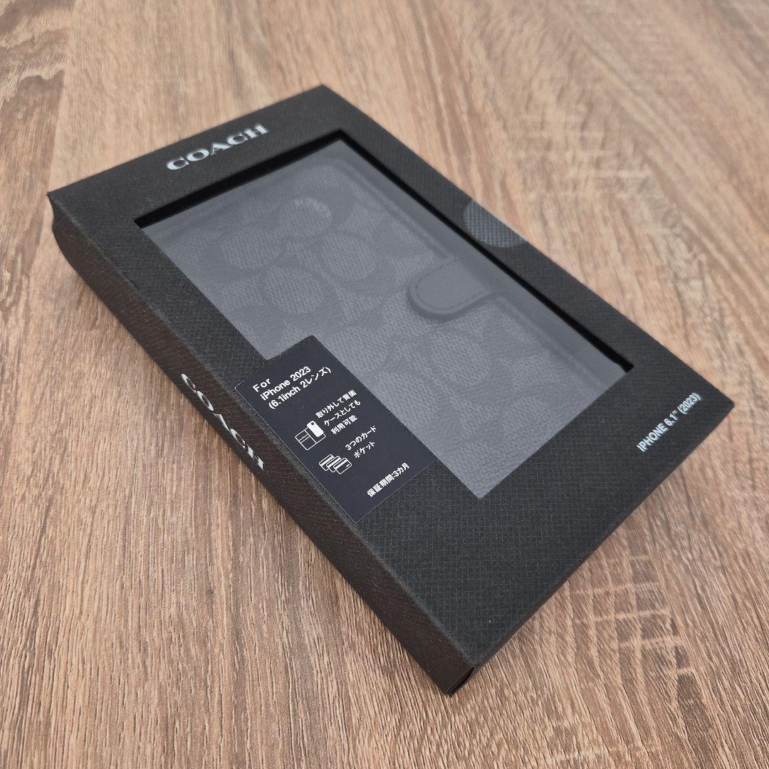 iPhone15 コーチ（R）ブックタイプケース