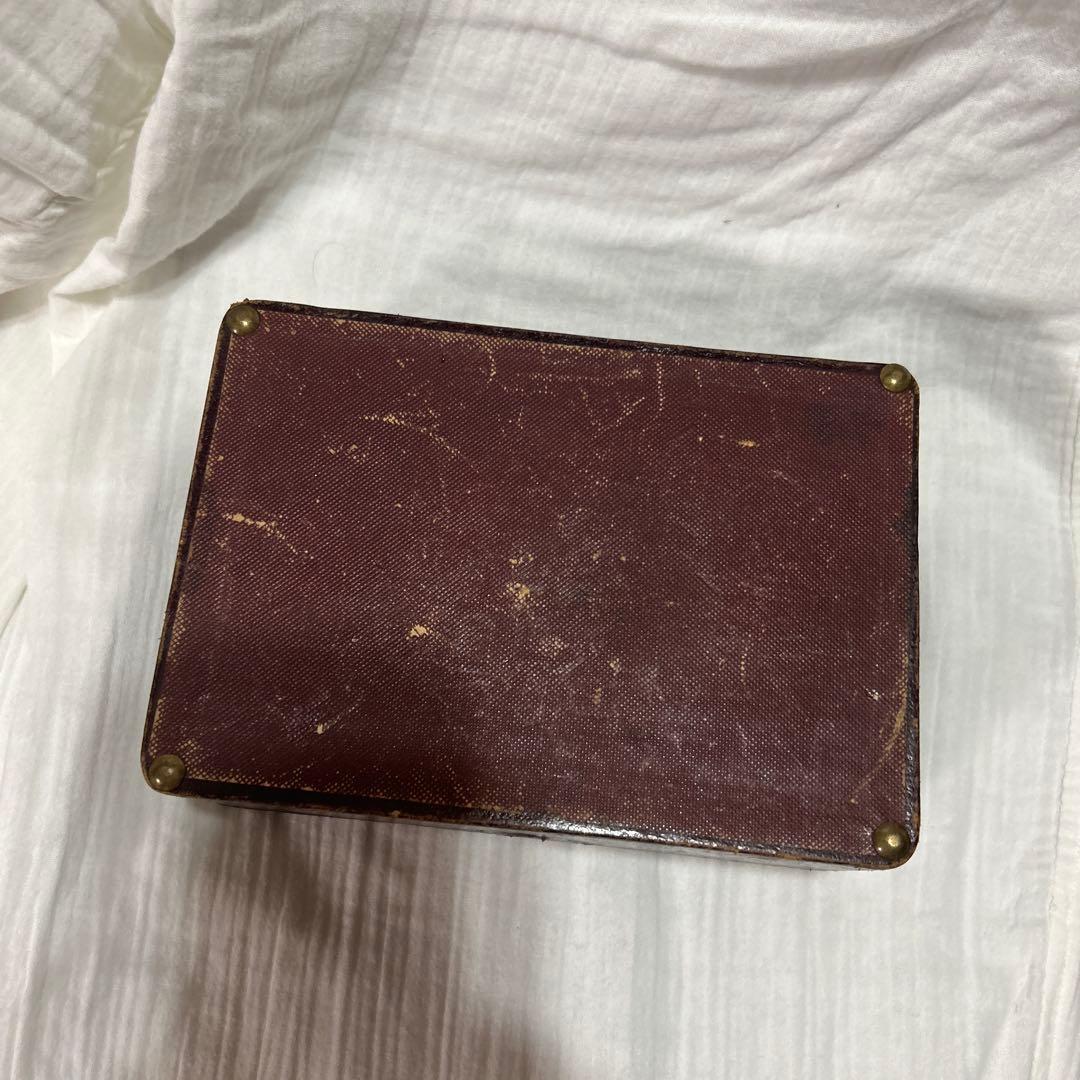 アンティーク ボックス　銀色装飾　フランス蚤の市