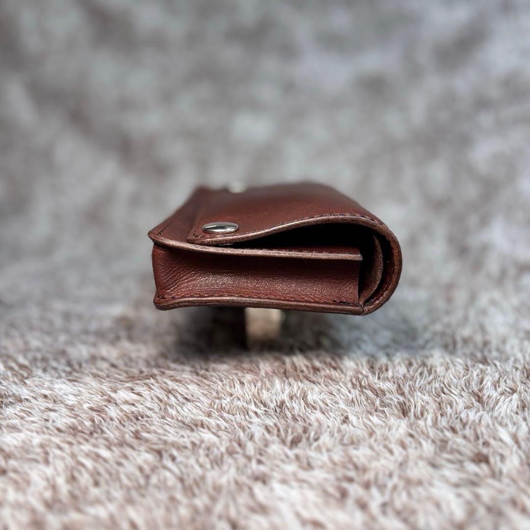 ◎大人の渋さ漂う.二つ折り.オイルヌメシャグポーチ◎