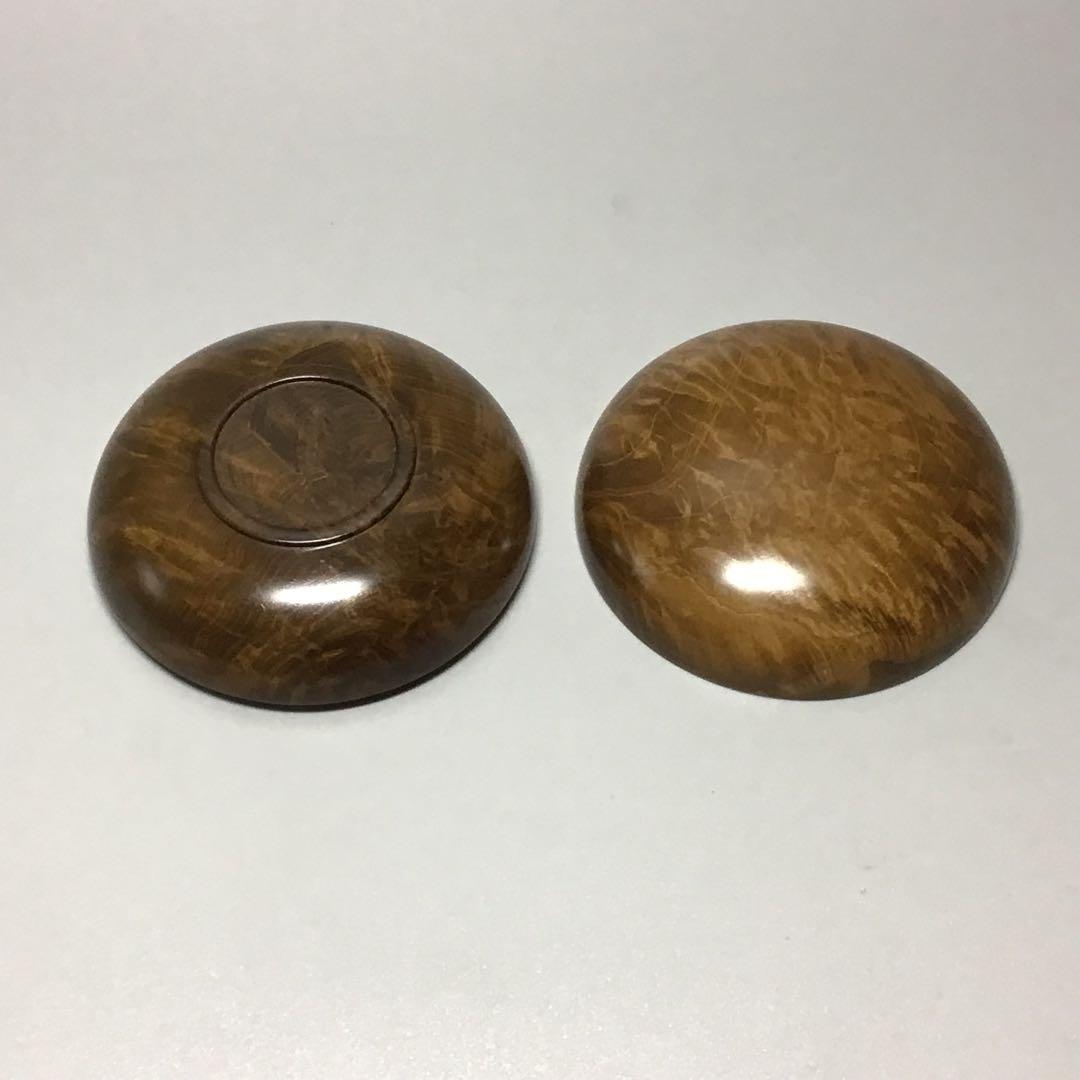 朴木　上杢　ミニ食蘢　小物入れ　香合にも