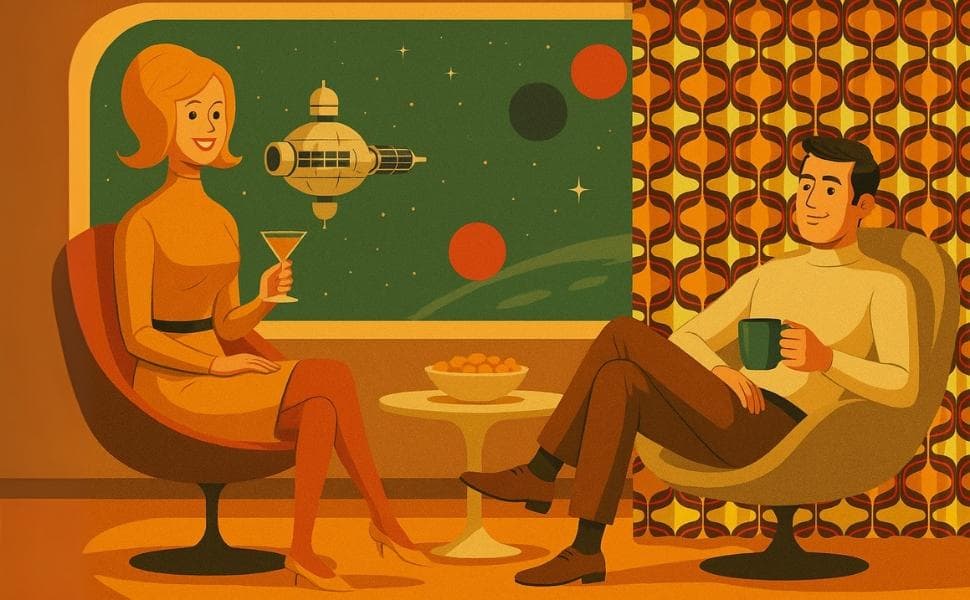 ミッドセンチュリー スペースエイジ カーテン クリスマスセール売り切り1万円