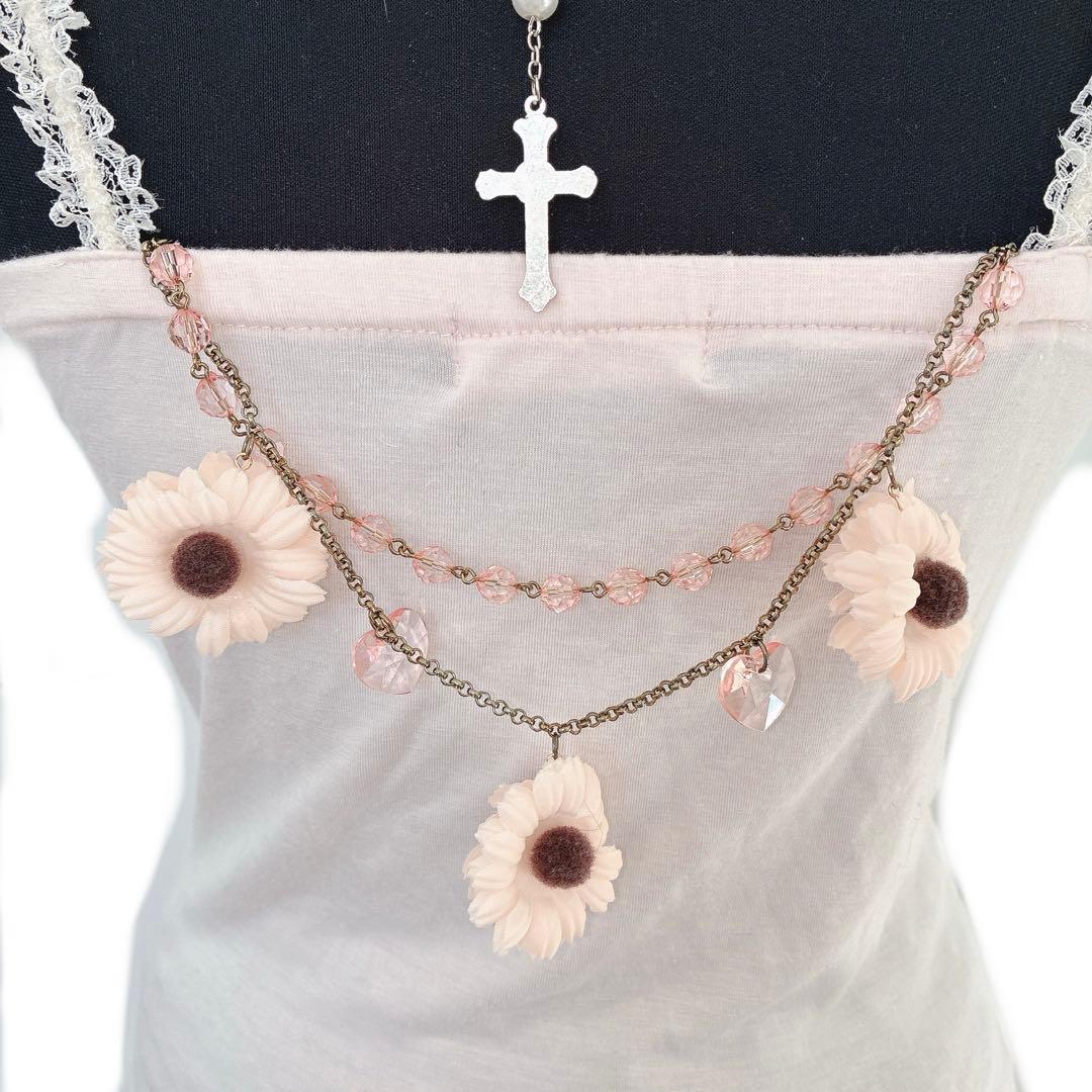 y2k LIZ LISA チャーム付き キャミソール 姫ギャル ウィッシュコア