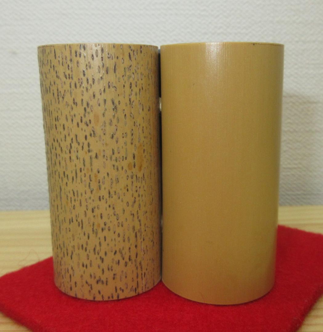 送料込【逢絢亭・新品】茶道具 竹三ツ輪蓋置 表千家好 木地 木製 宮下竹憲 共箱