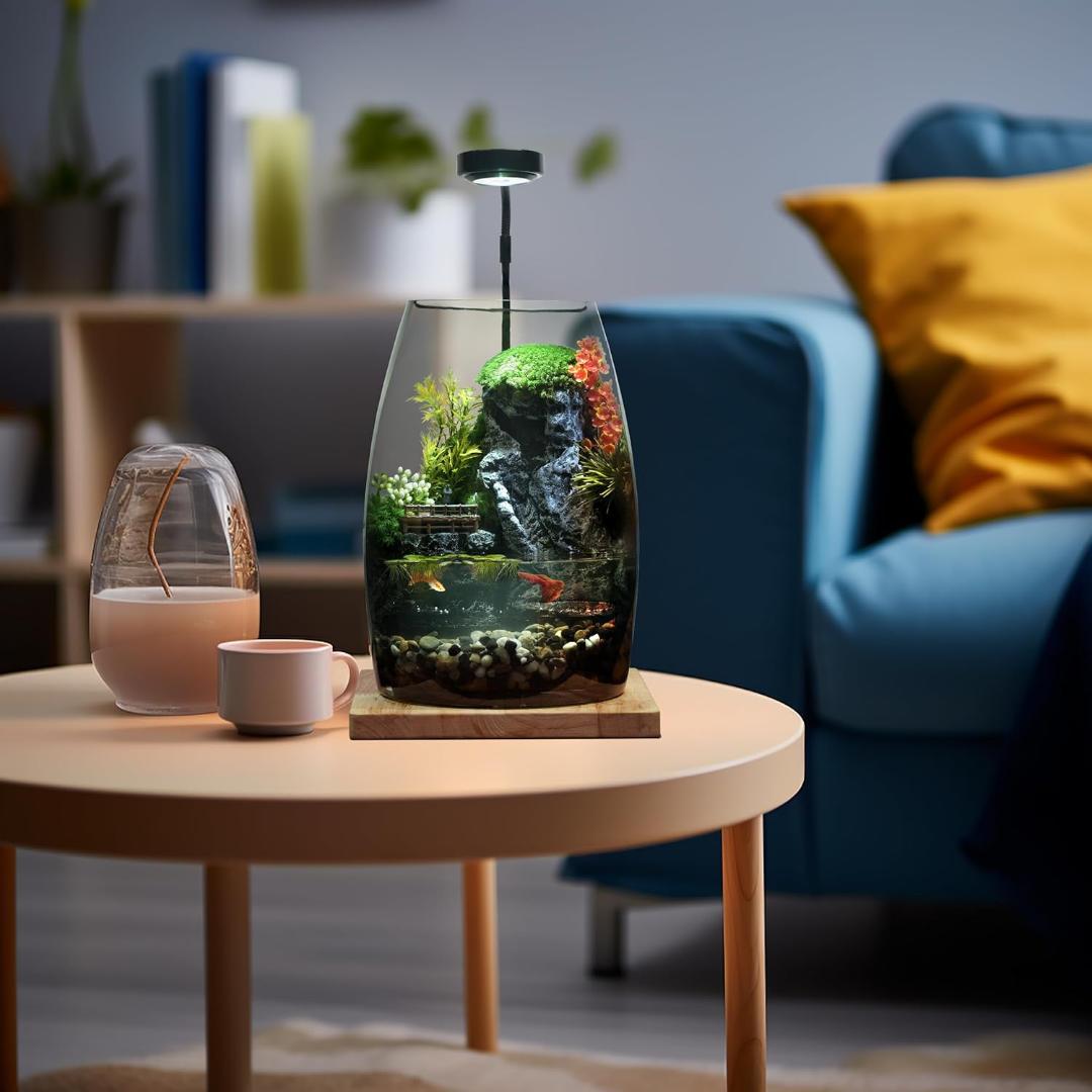 水を入れるだけですぐに始められる ミニチュアランドスケープアクアリウムAセット