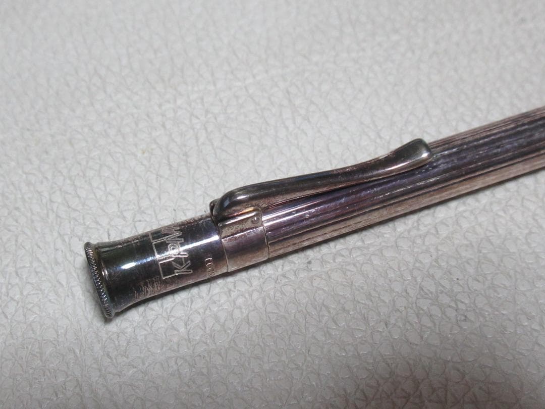 未使用 企業物(KPMG) 絶版品◆ファーバーカステル 銀プレート ボールペン