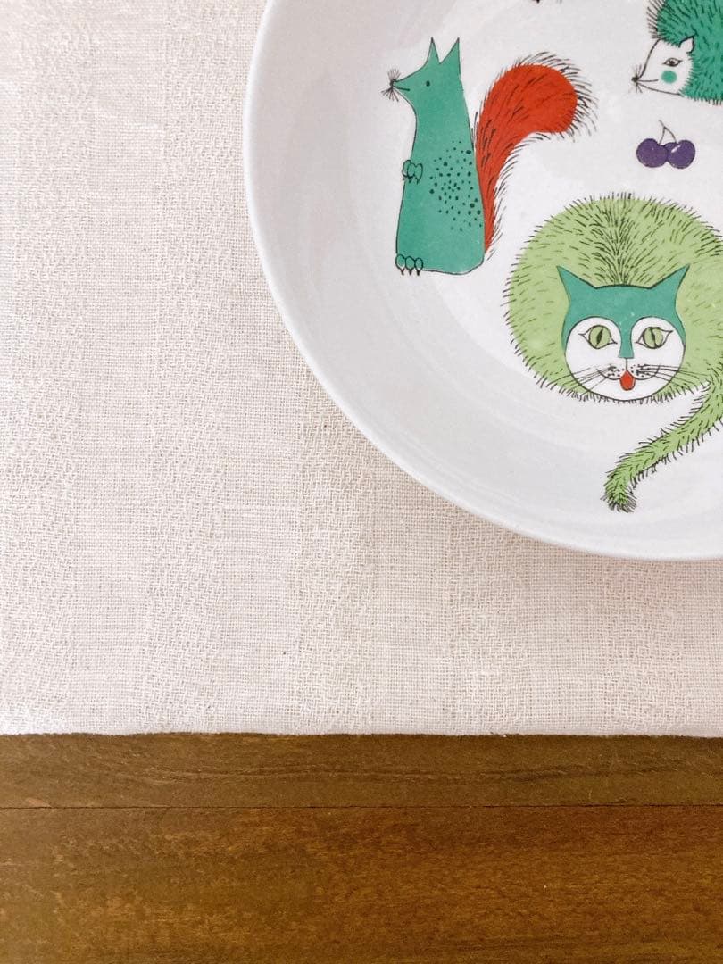 フィンランドヴィンテージ　ARABIA Nooan Arkkiシリーズ　深皿