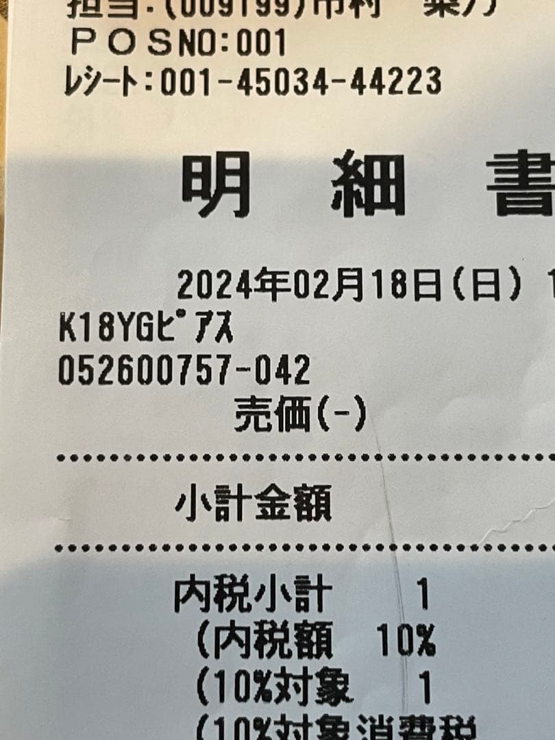 【アボカド】K18YG ゴールド フープピアス TSUTSUMI